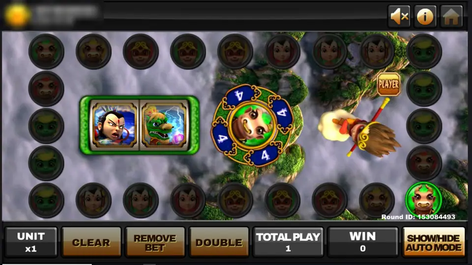 Jue Zhan Tian Xia draw with a medal showing a bull demon face ringed by the number 4, Player marked on the right and a battle window showing a warrior and a green dragon